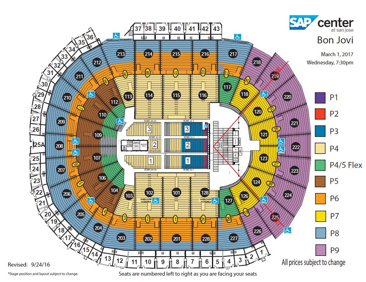Section 203 at SAP Center 